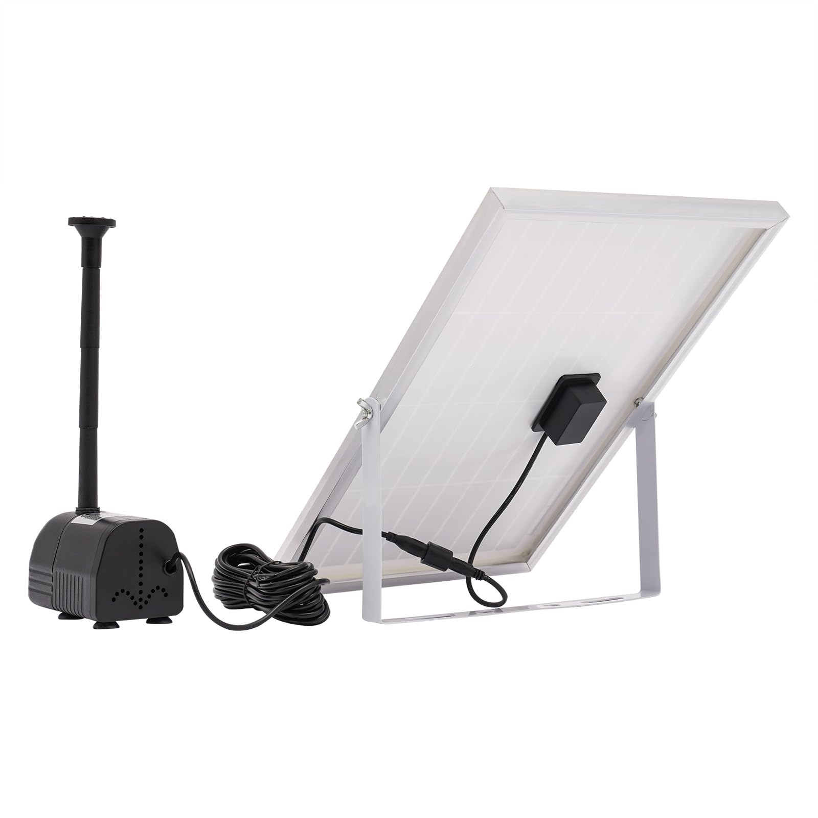 Solar Wasserpumpe 1000L/h 10W, Solar Brunnenpumpe mit 1.5m Förderhöhe, Solar Teichpumpe IP68 wasserdicht, Solar Fountain Pump für Vogelbad Gartenteich, inkl Solarpanel
