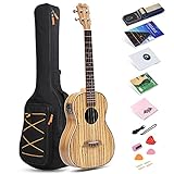 Korpus aus Zebranoholz mit mattem Finish