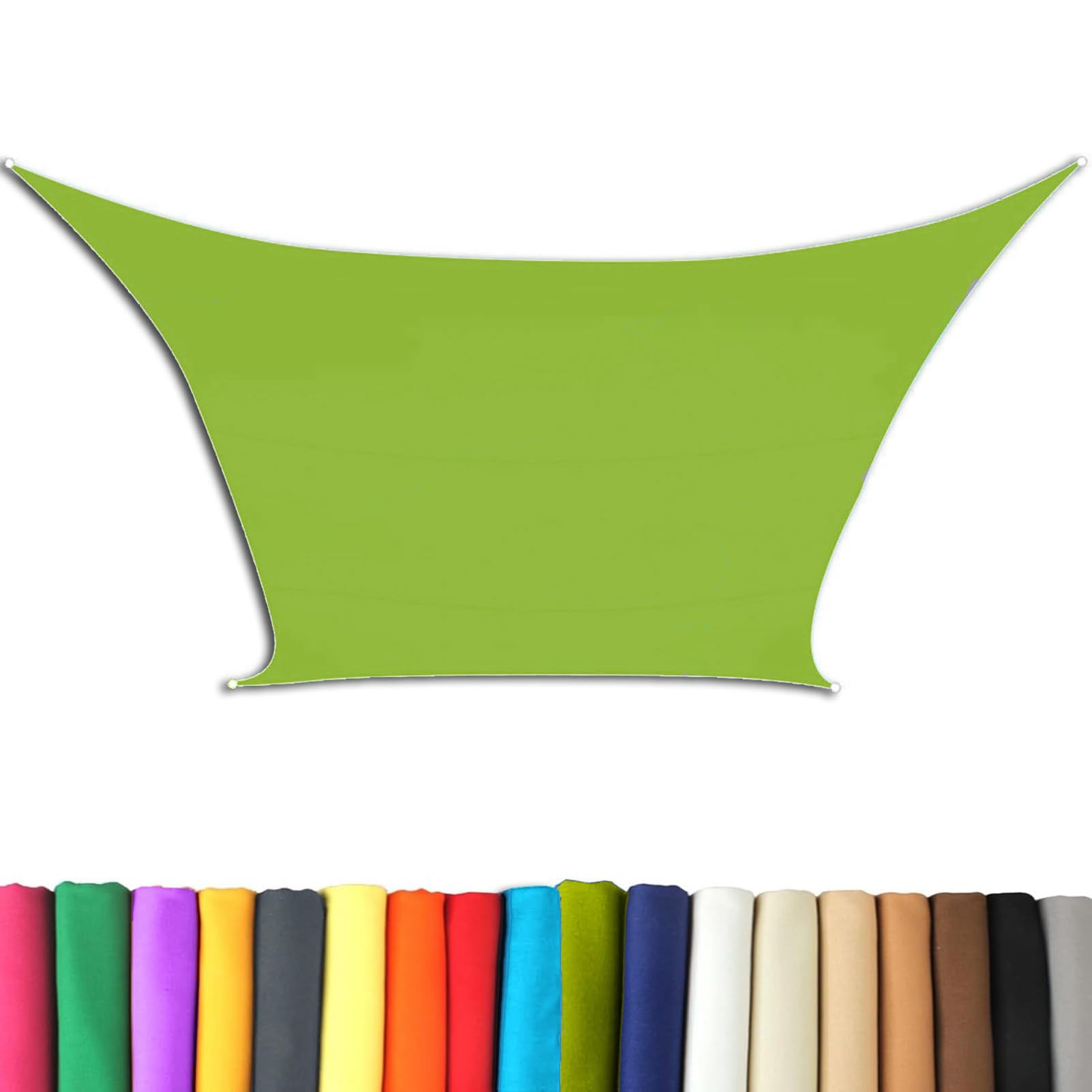 Voile d'ombrage carré imperméable pour stopper la chaleur et la pluie sur le balcon