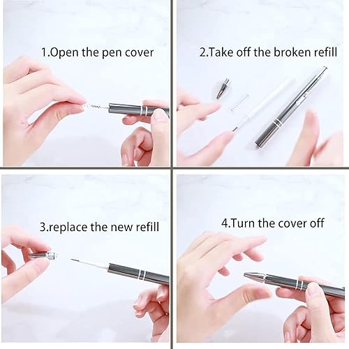 Miniatura 10 de Herramienta de deshierbe artesanal de 3 piezas para vinilo adhesivo, bolígrafo de precisión para bolígrafo de vinilo, desbrozadora de aire,