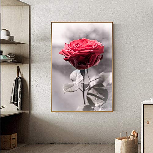 Diamant Peinture rose rouge kit complet pour décoration murale salon