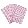 Sourcingmap Cotton Dish Cloths 38 x 27 cm Pack of 6 - Pink