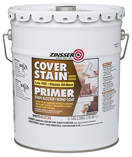 Rust-Oleum 271450 White Zinsser Cover-Stain Classic Oil 100 Primer, 5 gal Pail