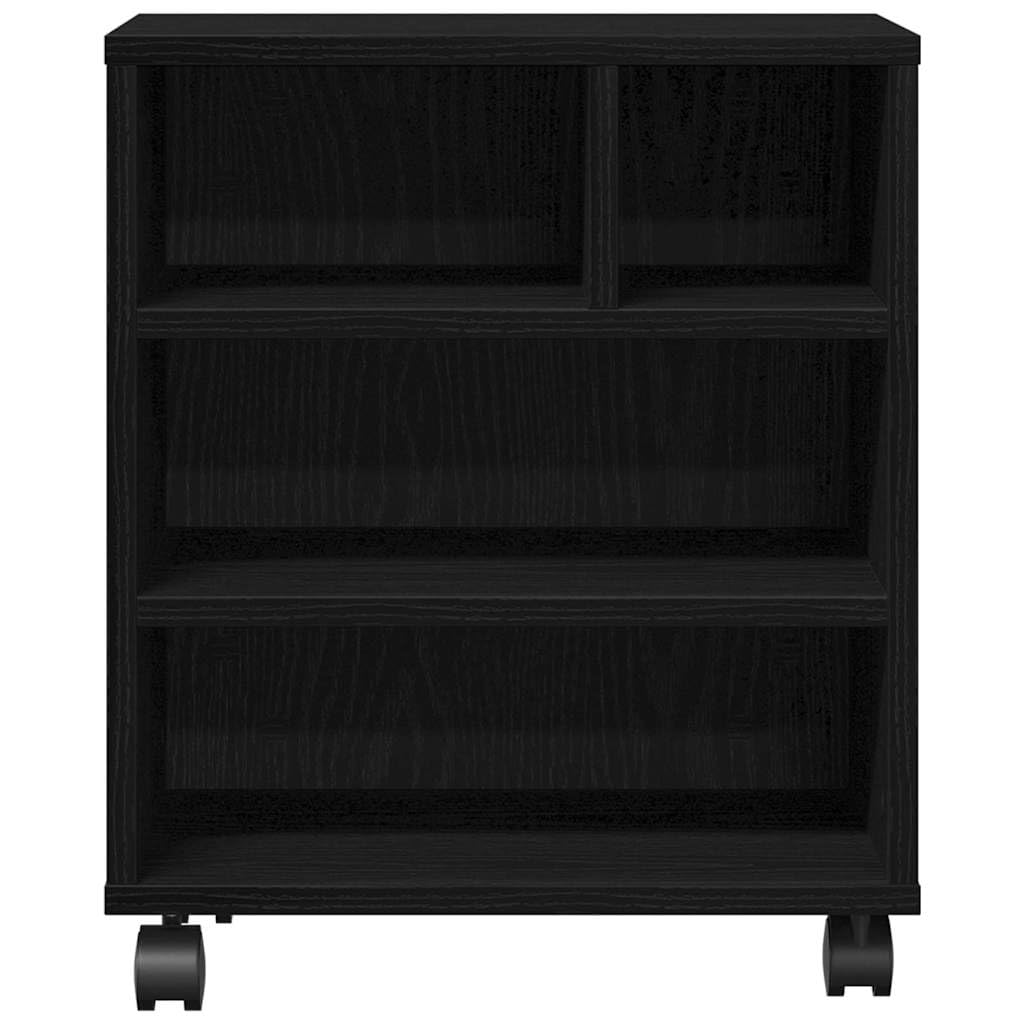 Supporto per stampante, carrello da ufficio, in legno, nero
