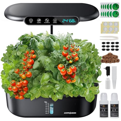 Ahopegarden Hydroponics Growing System kit: 12 Pod Indoor Herb...