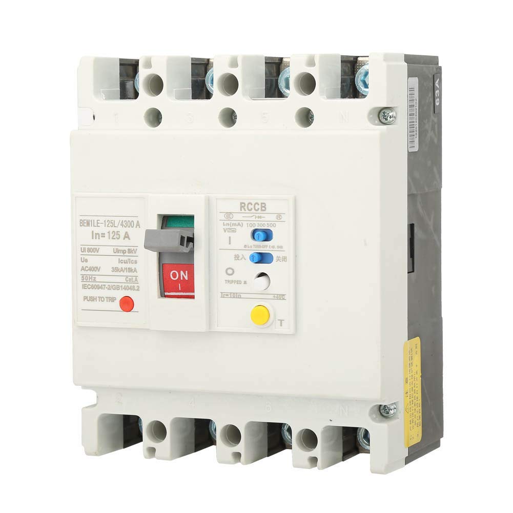 Amazon.com: QGEBZBAPD Residual Current Circuit Breaker, 3P+N