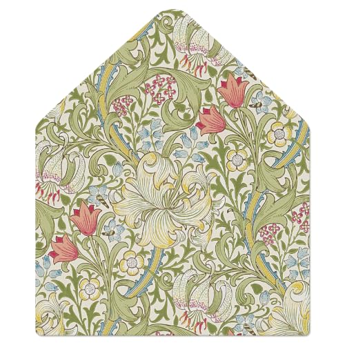 Whaline 50Pcs Envelope Liners for 5 x 7 Insert, Greenery Wedding Invitation