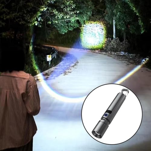 Lampe de poche multifonctionnelle LED rechargeable avec batterie de secours USB - 6