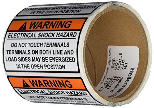 HellermannTyton 596-00497 Pre-Printed Solar Label, 3.75