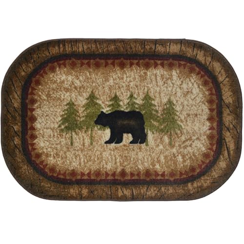 Cozy Cabin Birch Bear Non Skid 40"x60" Area Rug