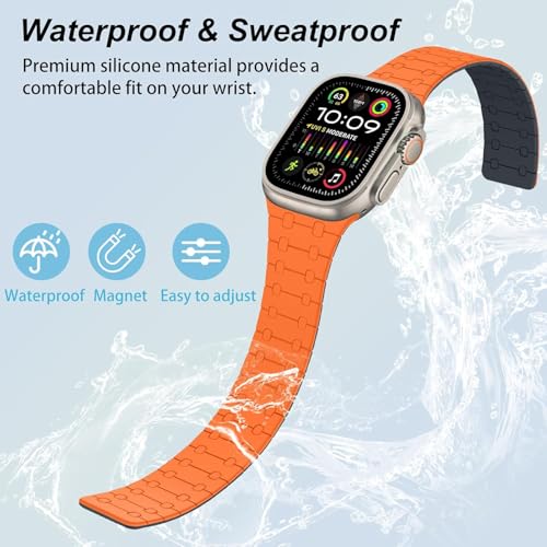Image of Velour Silicone Watch Strap Compatible with Apple Watch 41mm, 40mm & 38mm, for iWatch Series SE, SE2,10 9, 8, 7, 6, 5, 4, 3 -Sport Loop for Men & Women(Watch Not Included)