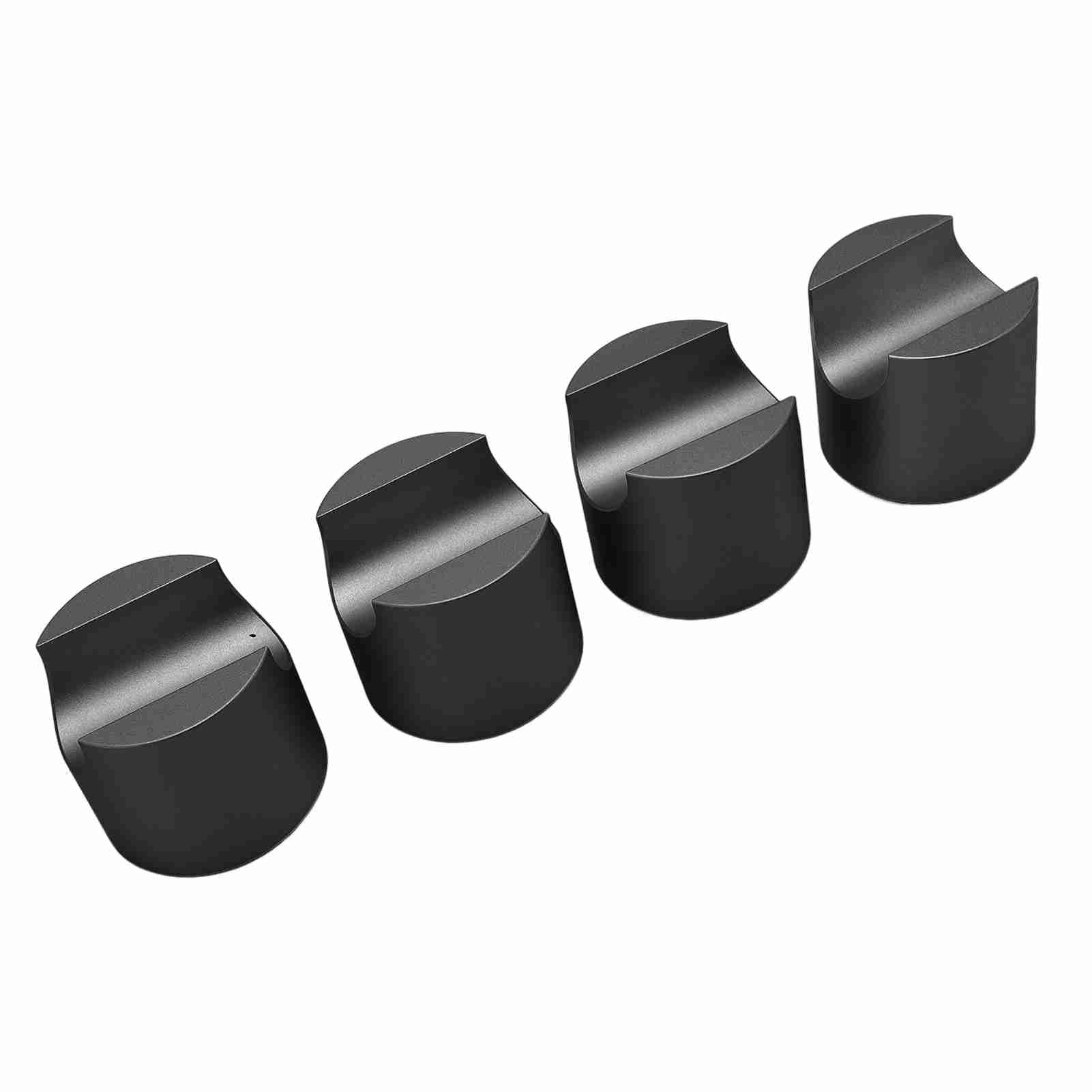 Zunate Zacisk Stabilizujący Kabel HiFi 4 szt. |Wspornik z Drutu ze Stopu Aluminium do Kina Domowego z redukcją Wibracji Głośników (BLACK)