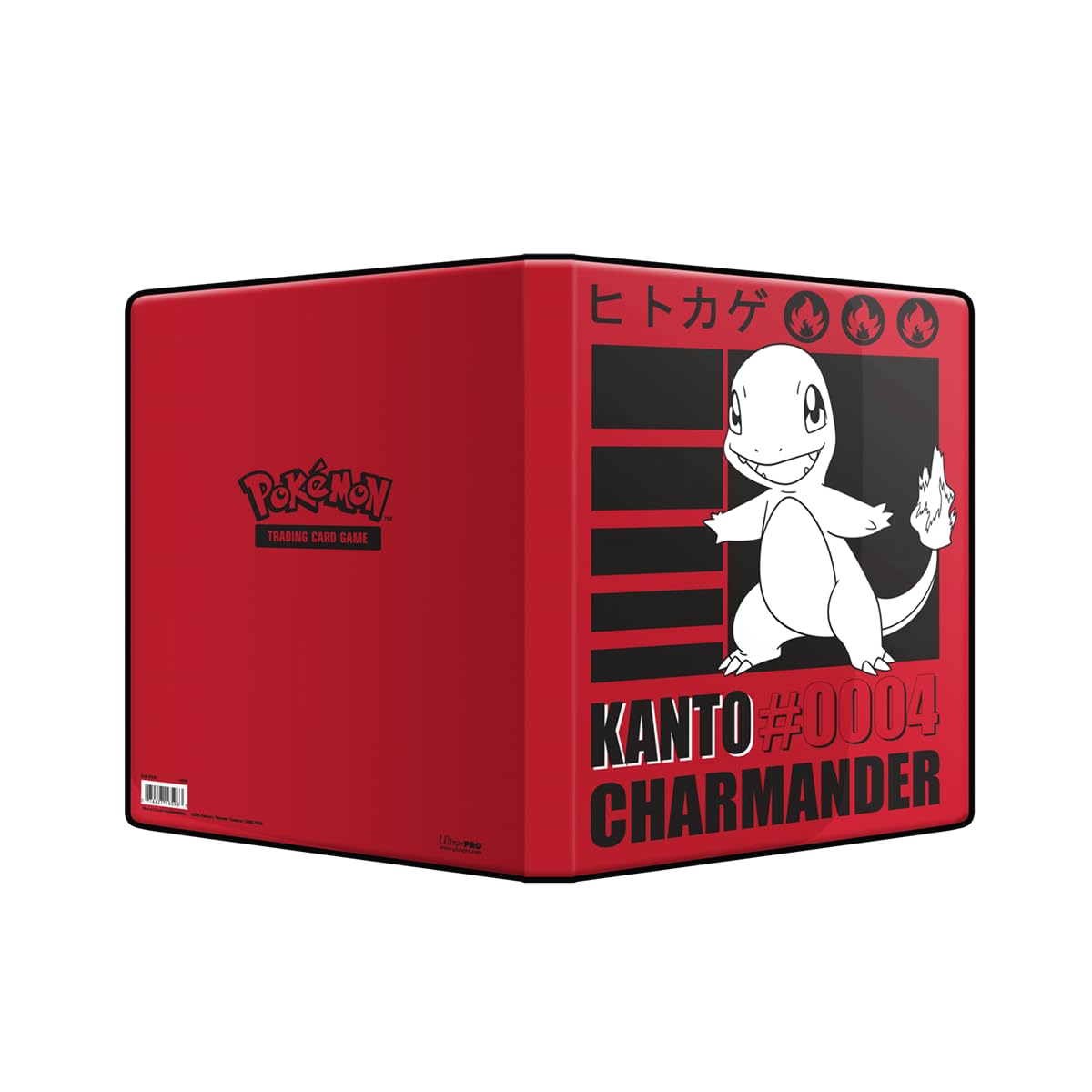 BB-Toy-Trades Shipping Protection TCG PKM Portfolio Scrapbook Binder Album 9-Pocket Card Album for 180 Trading Cards Kanto Glumanda Charmander