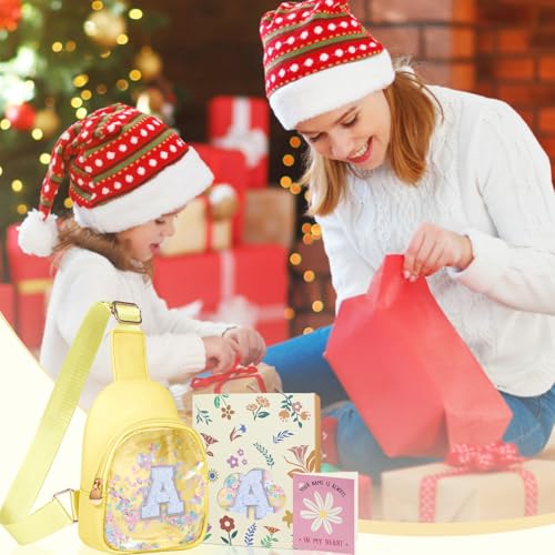 Image of COSHAYSOO Personalized Christmas Birthday Gifts Burr Basket Stuffers for Girls Yellow Purse Sling Bag Crossbody Girl Cute Funny Cool Mini Travel Fashion Accessories Monogrammed Initial Letter Y