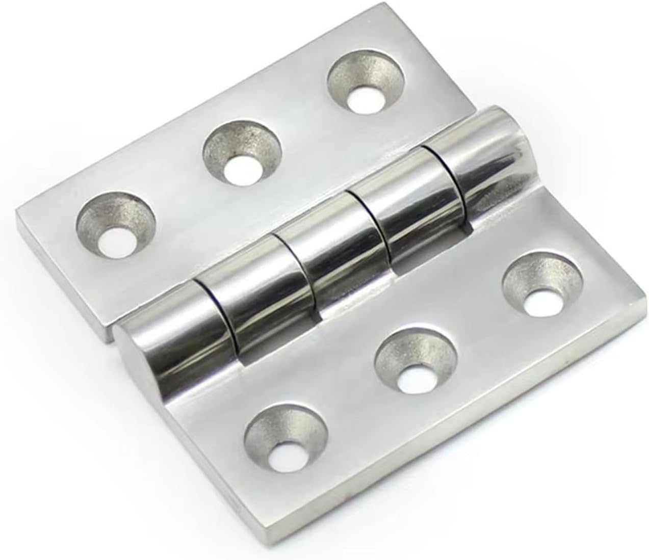 Polished Heavy-Duty Hinge Industrial Equipment Cabinet Doors Thickened with Door Bearings Folding 1Pcs(75x50mm)