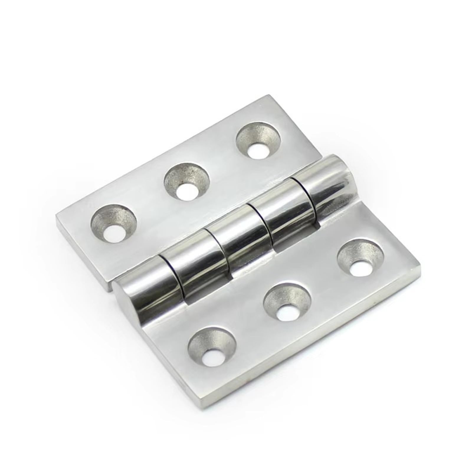 Rmwkrmogrf 75X75mm Polished Heavy-Duty Hinge Industrial Equipment Cabinet Doors Thickened With Door Bearings Folding 1Pcs(75X75mm)
