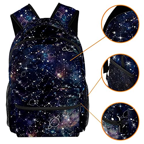 Sac à dos femme grand compartiment espace étoiles confortable