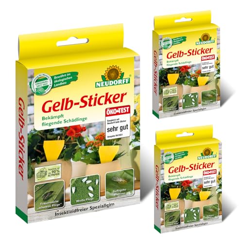 Neudorff Gelb-Sticker 30 Stück Vorteilspackung (3x10Stück)