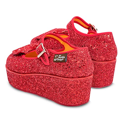 Image of Hot Chocolate Design Whimsical Women's Platform Mary Jane Shoes