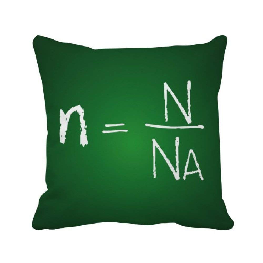 Oreiller formule de chimie pour décorer un canapé ou un bureau