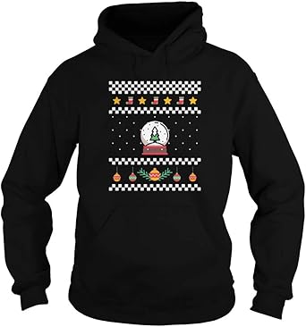 Pin on stuff to buy Ugly Sweater Winter with Christmas Tree Snow Globe Ornaments Stars