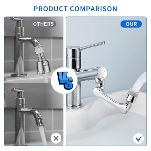 Lianfengymx Bronze Robot Arm Water Nozzle, A Full -Range Rotating Faucet Extensor, Two Types Of Water Outlets, Connected To The Faucet Of The Kitchen And Bathroom Sink. #TOP5