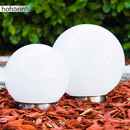 Lampada solare Nassau, set di 2 lampade a sfera in...