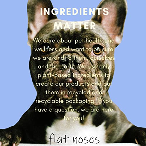Flat Noses Tearless Dog Shampoo And Conditioner- Frenchies, Boxer, Bulldog, Brachycephalic Breeds- Clean, Healthy, Shiny Coat- Plant-Based- Jojoba Oil And Aloe- Nourishing, Moisturizing #TOP3