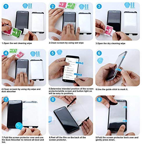 Image of Premium Tempered Glass Screen Protector Compatible For Oppo F7 Cellphone (Black,Pack Of 1) Edge-to-Edge Protector With Easy Installation Kit