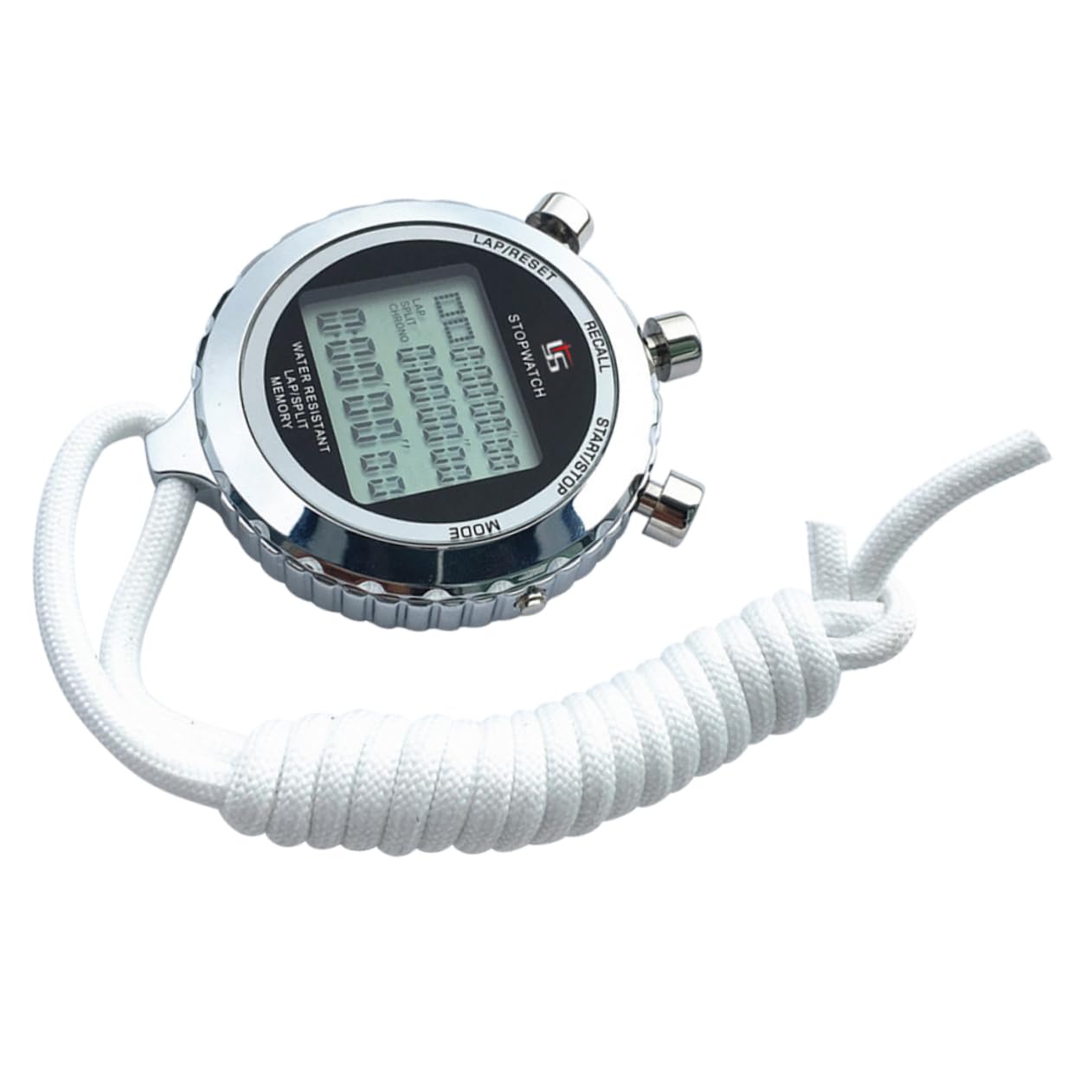 VANZACK Digitale e Funzione Cronografo Sportivo in Acciaio Inossidabile Cronometro con Display Lcd a 3 Righe per Allenamento e Studio