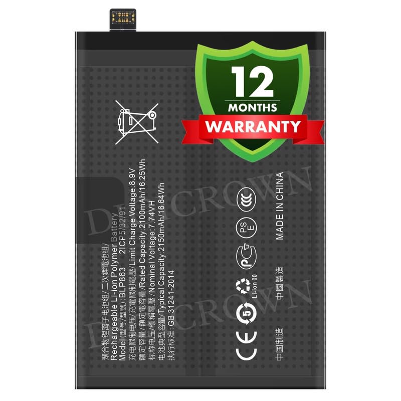 Image of Original BLP863 Battery Compatible for Oppo Reno 6 5G | K9 - (4300mAh) - 1 Year Warranty DF7