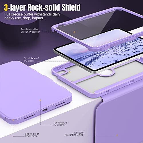 MoKo for iPad 11-inch (A16) 11th Generation Case 2025/ iPad 10th Generation Case with Pencil Holder 2022 10.9 inch - Image 4