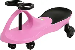 Carrinho Rolimã Infantil | Resistente, Seguro e Super Divertido | Rosa/Preto e Azul/Preto (Rosa)