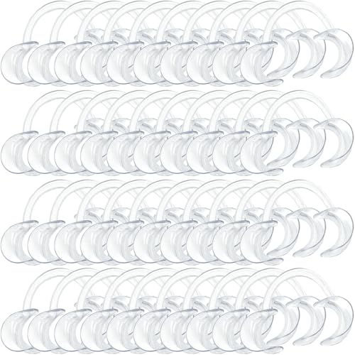 100-Pack Dental Cheek Retractor, Professional Autoclavable Mouth Opener Retractors, 100% BPA-Free, for Dentist, Teeth Whitening, Party, Mouthguard Challenge Game - Size M, Clear