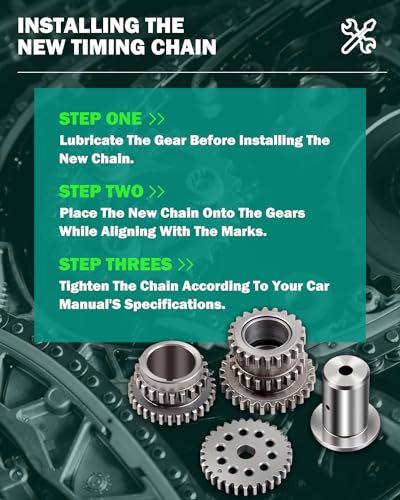 Image of SCITOO Timing Chain Kit for Ford Expedition 5L3Z-6268-A TK6068 SOHC V8 5.4L | Engine Timing Chain Kit for Ford for F-150 for F-250 for F-350 Super Duty,for Lincoln Mark LT Navigator 2004-2008