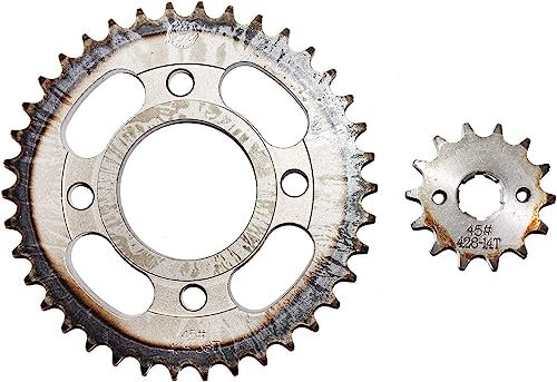 フロントリアスプロケット 14T 38T 428H CB125F GLR125 XL125 TL125 CT125 CL125 125ccに対応