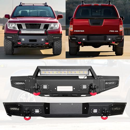 TIOYAR Front and Rear Bumper 2005-2021 Nissan Frontier