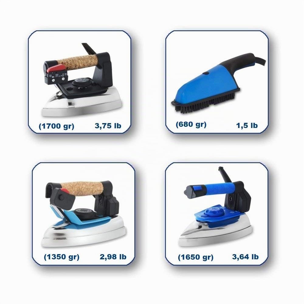 EOLO Centrale Vapeur GV02 INOX Professionnelle Fer à Repasser avec Déflecteur Vapeur Chaudière en Cuivre Economie d’Energie Résistance Externe Anticalcaire Coque en Acier Inoxydable 5 Ans de Garantie