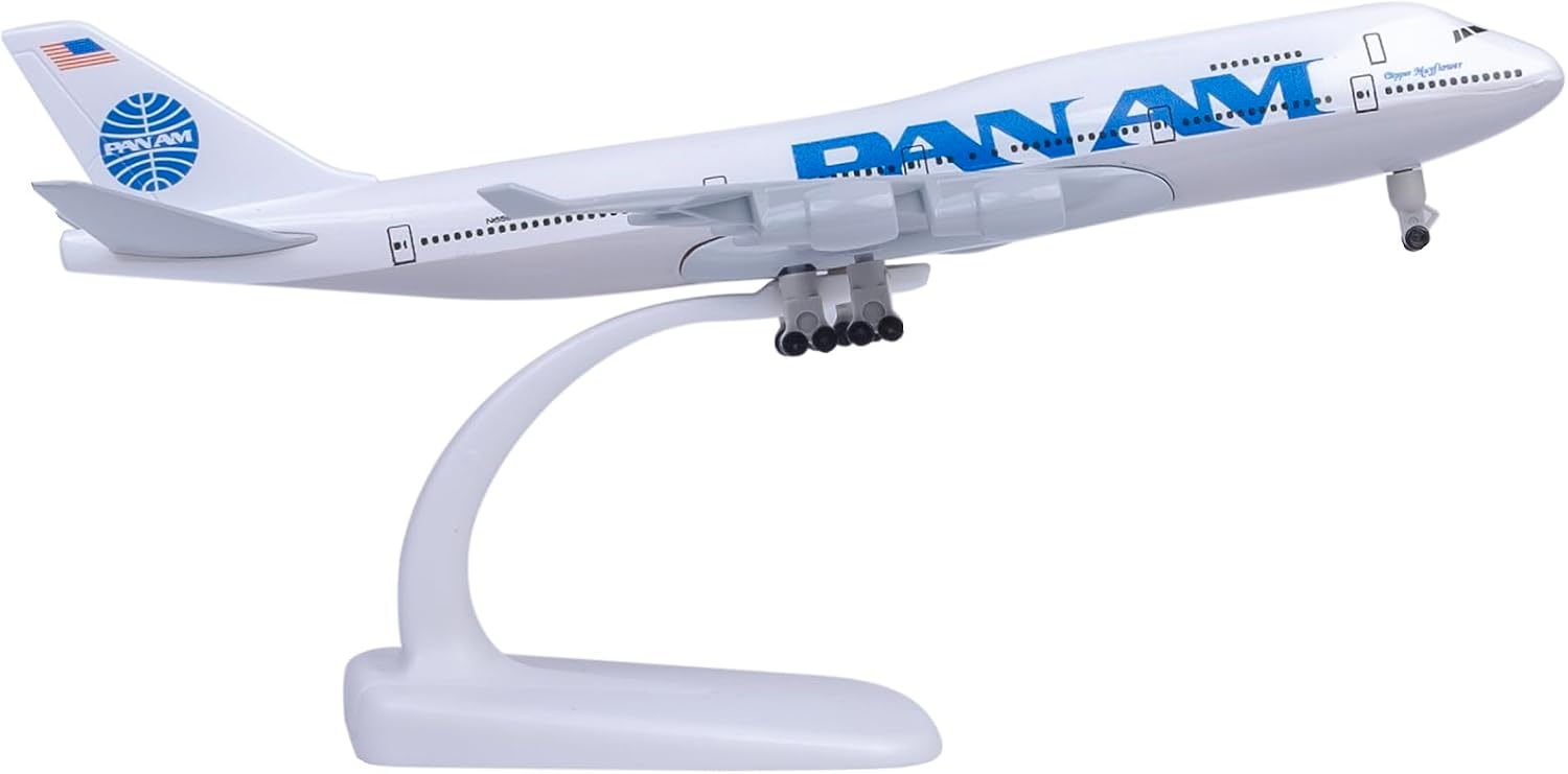 Model Airplane 1:300 Scale American 747 Model Plane Metal Alloy Diecast Model for Gift and Decoration