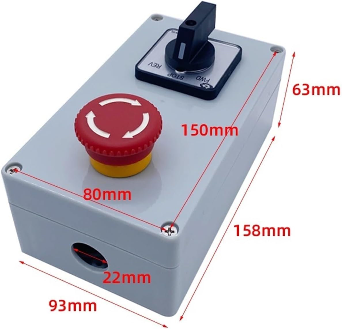 LW26-20A 5.5N/3 Forward and Reverse Switch Machine 20A Three-Phase Electric Emergency Stop Push Button Cam Selector