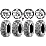Bundle-9-Items-ITP-SS212-14-Wheels-Machined-32-Apache-Tires-4x156-Bolt-Pattern-38x24-Lug-Kit