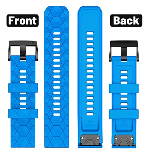 MYSNBKN Fenix 7X Strap 26mm Silicone bands for Garmin Fenix 7X/Fenix 6X/Fenix 6X Pro/Fenix 5X/Fenix 5X Plus/Fenix 3/Fenix 3 HR(Quick Fit) - Image 4