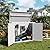 UDPATIO 41 Cu.Ft Horizontal Storage Shed Outdoor, Weatherproof Resin Storage Shed with Floor Thickened, Gas Spring, Lockable Doors for Trash Can Storage, Tools, Lawn Mower, for Patio,?light grey?