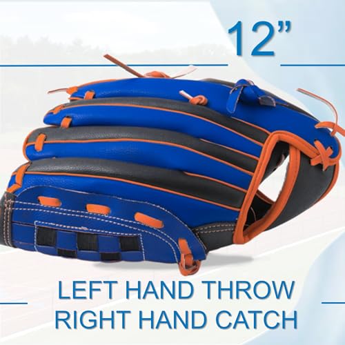 image for King Mills Lefty Baseball Glove Adult - Durable Left Hand Throw Baseba