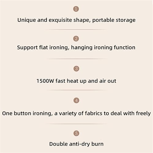 Miniatura 2 de DAUTAI Vaporizador de mano pequeño, calentamiento rápido, portátil, 2 en 1, removedor de arrugas de tela y plancha para ropa, 3.5 onzas líquidas,