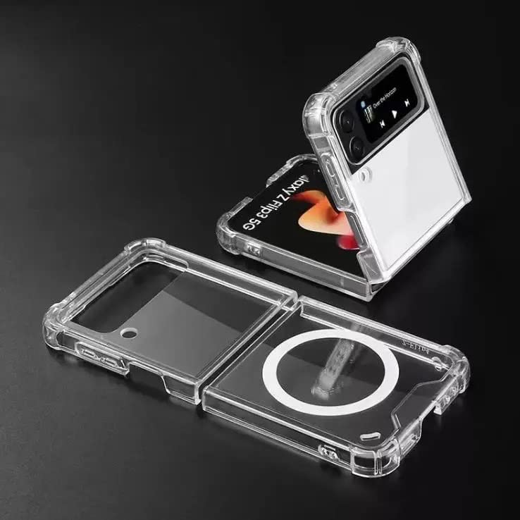 Image of Solimo Basic Case for Samsung Galaxy Z Flip 3 (Thermoplastic Polyurethane Clear)