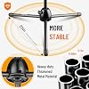 CAHAYA Tripod Microphone Stand: Boom Arm One-Button Release Floor Mic Stand Portable with Carrying Bag and 2 Mic Clips for Singing Performance Wedding Stage Meeting Live CY0362