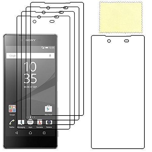 ebestStar – 5 Bildschirmschutzfolien kompatibel mit Sony Xperia Z5 Premium, Z5 Prime, Bildschirmschutz, Kunststoff, weich, kratzfest [Gerät: 154.4 x 75,8 x 7,8 mm, 5,5 Zoll]
