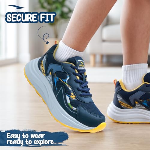 Image of ASIAN Adventure-52 Kids Shoes | Lightweight Sporty Kicks, Breathable Running Shoes, Secure Fit with Memory Foam Technology, Durable Grip Outsole | Stylish Sports Shoes for Boys & Girls