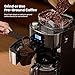 Kismile 10-Cup Digital Drip Coffee Maker with Built-In Grinder, 12-Hour Timer, Programmable, 1.5L Water Tank, Keep-Warm Function, Combo Brewer and Grinder for Home & Office Use